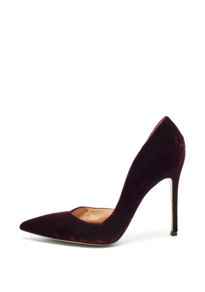 Gianvito Rossi d'Orsay suede pumps - Red