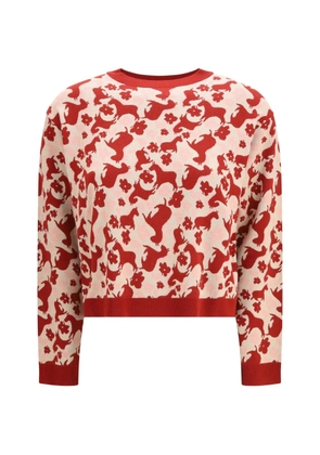 Weekend Max Mara loral-pattern sweater - Neutrals
