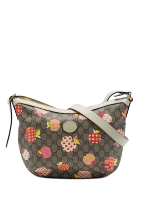Gucci Pre-Owned 2016-2026 Small GG Supreme Les Pommes Ophidia Half Moon crossbody bag - Neutrals