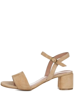 Poche Paris ankle-strap leather sandals - Neutrals