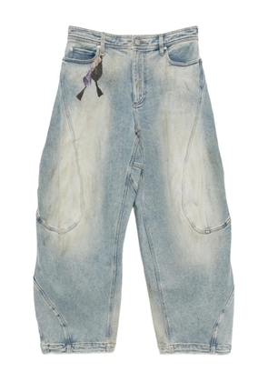 CROQUIS drawstring tapered jeans - Blue