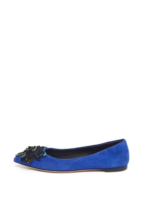 Giuseppe Zanotti Vintage embellished pointed-toe pumps - Blue