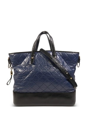 CHANEL Pre-Owned Gabrielle quilted shoulder bag - Blue