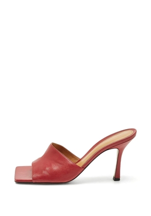 Bottega Veneta Pre-Owned square-toe sandals - Red