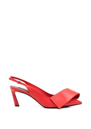 Givenchy twisted-ribbon slingback pumps - Red