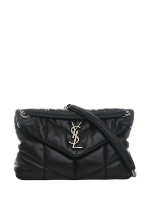 Saint Laurent Pre-Owned 2019 Medium Matelasse Lambskin Monogram Loulou Puffer shoulder bag - Black