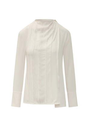 Victoria Beckham seam-detail long-sleeve blouse - White