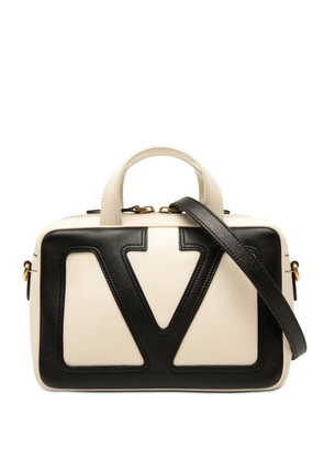 Valentino Garavani Pre-Owned 2021-2026 Bicolor Nappa Vlogo Viva Superstar Handbag satchel - White