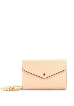 Gucci Pre-Owned Envelope Wallet on Chain Guccissima Leather shoulder bag - Neutrals