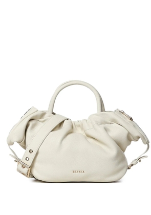 BIASIA logo-detail ruched shoulder bag - Neutrals