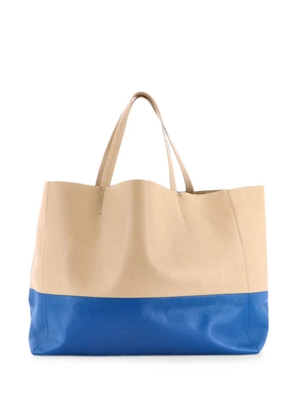 Celine Pre-Owned Horizontal Bi-Cabas Leather Large tote bag - Blue