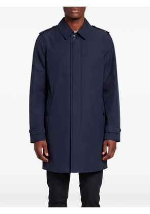 Burberry Pre-Owned epaulette trench coat - Blue