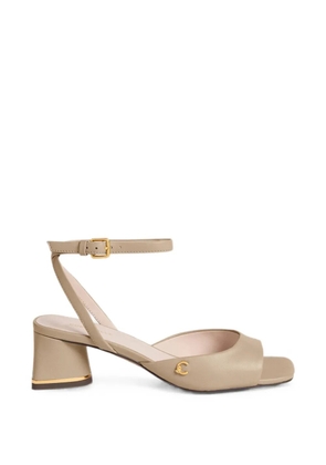 Coccinelle C-Everyday buckle-fastening block-heel sandals - Neutrals