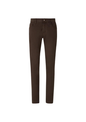 Jacob Cohën logo-patch slim-fit jeans - Brown