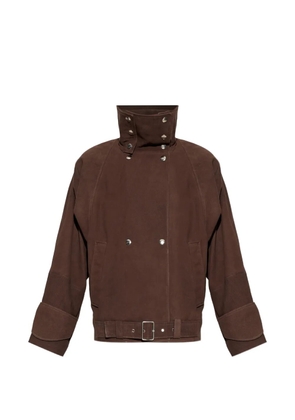 IRO Melior belted leather jacket - Brown