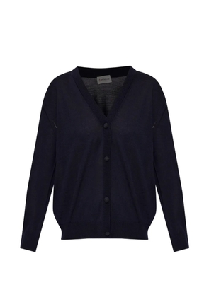 Moncler V-neck button-up cardigan - Blue