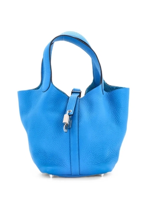 Hermès Pre-Owned Picotin Lock Bag Clemence PM bucket bag - Blue