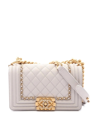 CHANEL Pre-Owned 2019 Small Lambskin Boy Bag shoulder bag - Grey