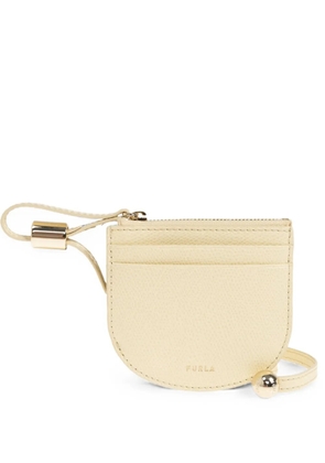 Furla Laura grainy-effect leather wallet - White