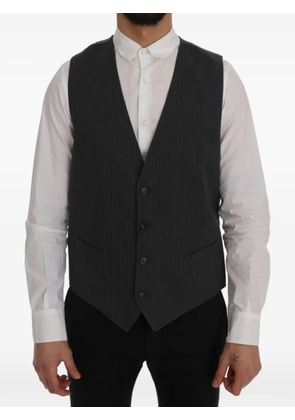 Dolce & Gabbana STAFF pinstripe waistcoat - Grey