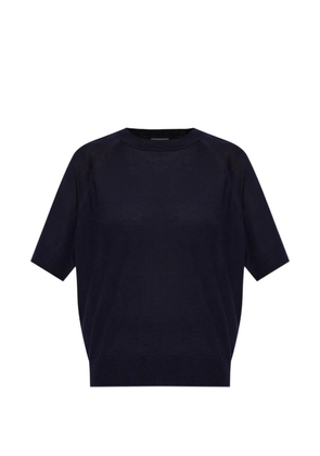 Moncler raglan-sleeve wool T-shirt - Blue