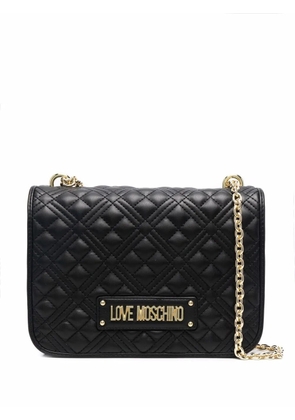 Love Moschino quilted shoulder bag - Black