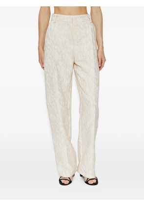 IRO textured-finish straight-leg trousers - Neutrals