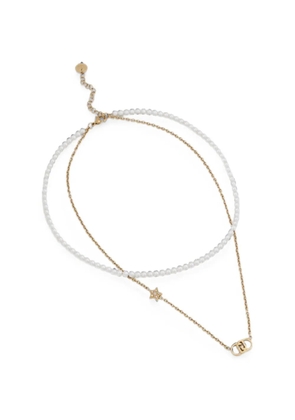 LIU JO faux-pearl star-motif necklace - Gold