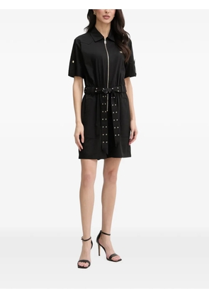 LIU JO belted zip-up playsuit - Black