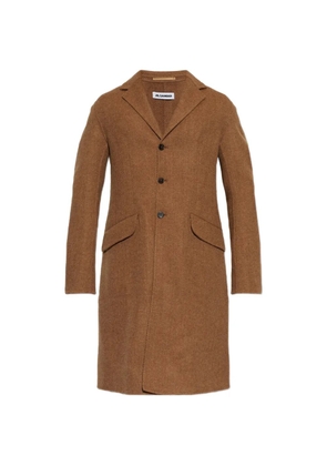 Jil Sander single-breasted wool coat - Brown