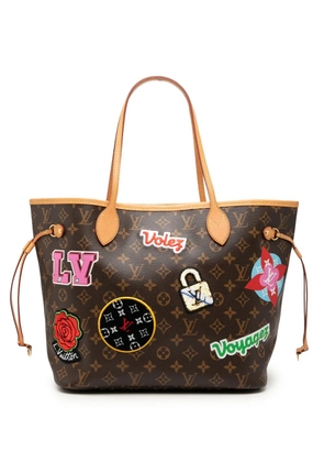 Louis Vuitton Pre-Owned 2018 Monogram Patches Neverfull MM tote bag - Brown
