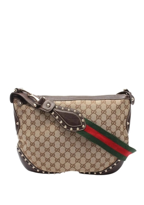 Gucci Pre-Owned 2000-2015 GG Canvas Studded Pelham crossbody bag - Neutrals