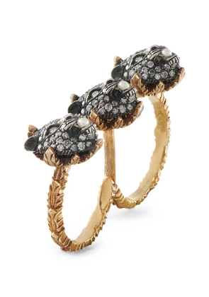Gucci Pre-Owned Le Marche des Merveilles diamond and pearl ring - Gold