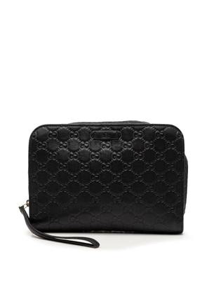 Gucci Pre-Owned 2000-2015 Guccissima clutch bag - Black