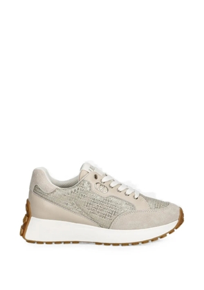 LIU JO suede-trim panelled sneakers - Neutrals