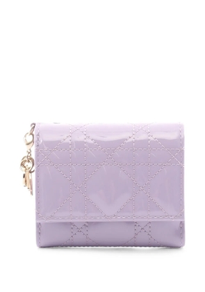 Christian Dior Pre-Owned 2010s Lady Dior trifold wallet - Purple