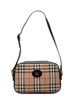 Burberry Pre-Owned 20th Century Haymarket Check Canvas Camera Bag shoulder bag - Black