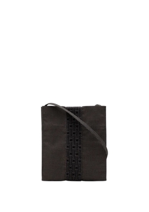 Hermès Pre-Owned 1990-2010 Canvas Herline Pochette crossbody bag - Grey