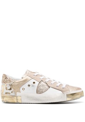 Philippe Model Paris Paris logo-patch sneakers - Gold