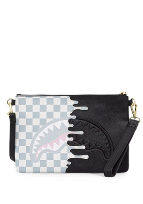 Sprayground check-print shoulder bag - Black