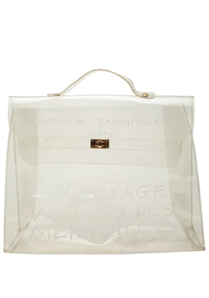 Hermès Pre-Owned 20th Century Vinyl Souvenir De L Exposition Kelly handbag - White