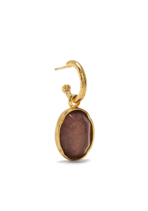 Goossens Talisman cabochon single earring - Gold