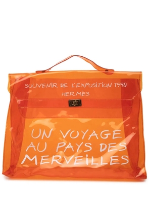 Hermès Pre-Owned 20th Century Vinyl Souvenir De L Exposition Kelly handbag - Orange