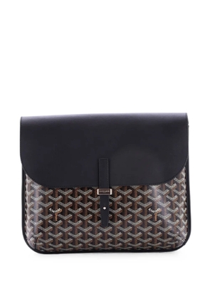Goyard Pre-Owned Coursier Messenger Bag Coated Canvas and Leather crossbody bag - Black