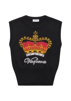 Vaquera Crown knit vest - Black