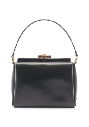 Gucci Pre-Owned 2000s Bamboo leather tote bag - Black