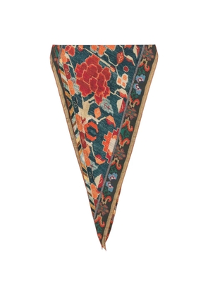 Pierre-Louis Mascia floral-print scarf - Blue