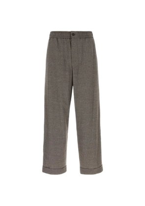 Giorgio Armani melange-effect track pants - Brown