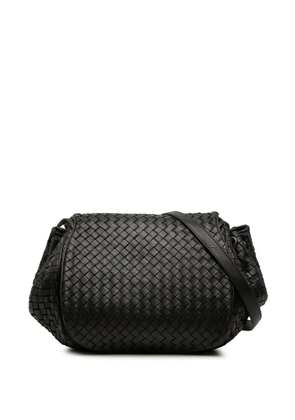 Bottega Veneta Pre-Owned 2010 Nappa Intrecciato Flap crossbody bag - Black