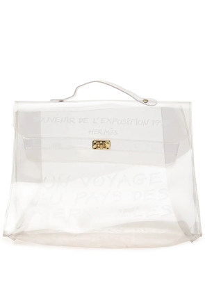 Hermès Pre-Owned 20th Century Vinyl Souvenir De L Exposition Kelly handbag - White